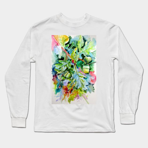 Oak after rain Long Sleeve T-Shirt by kovacsannabrigi